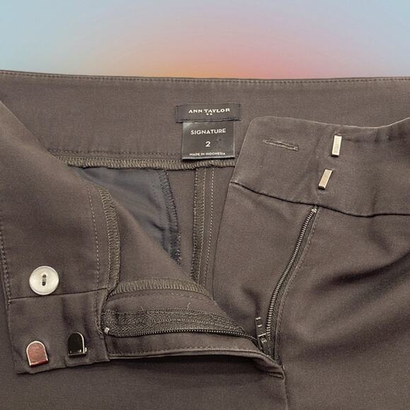 ANN TAYLOR Women’s 2 Brown Signature Pant - Picture 2 of 6